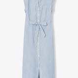 Mid-length belted dress