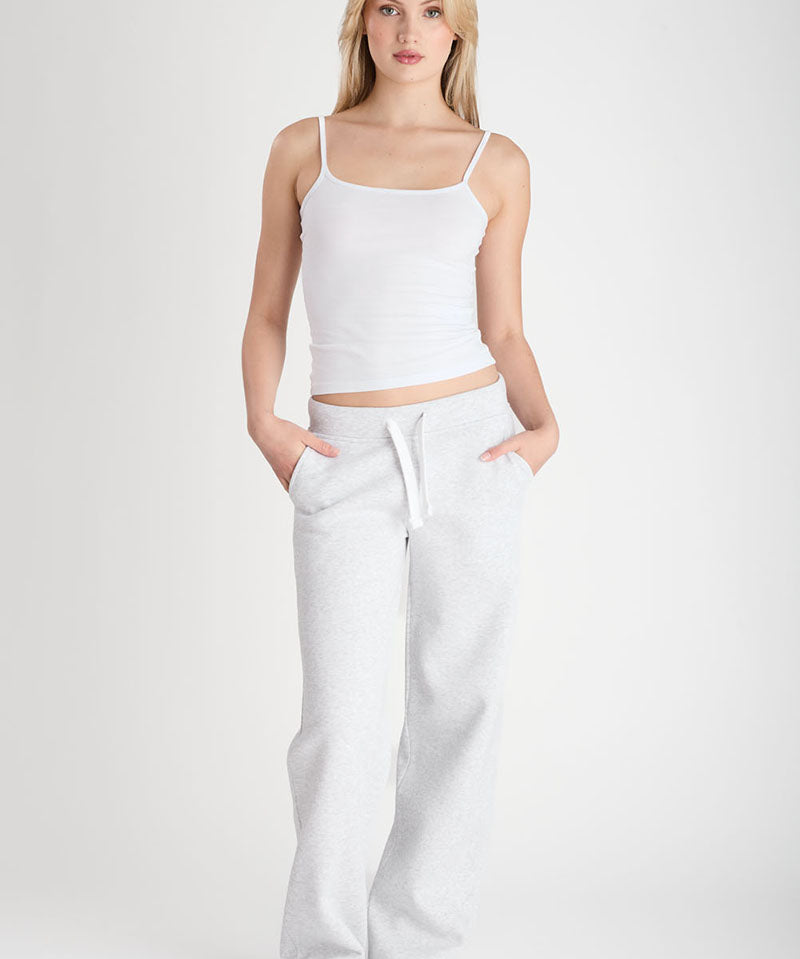 Sweatpants Girl Straight Wide Light Grey
