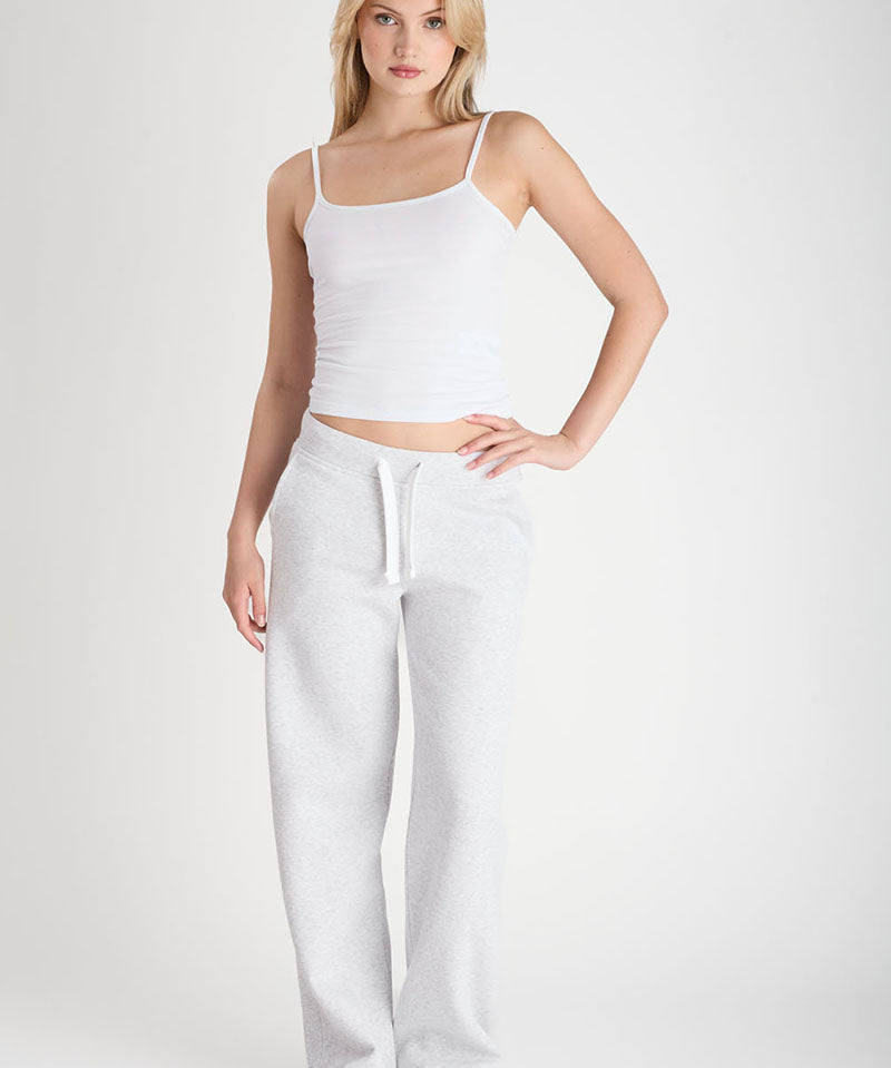 Sweatpants Girl Straight Wide Light Grey