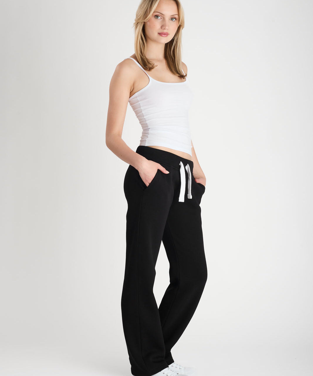 Sweatpant Girl Straight Leg Black