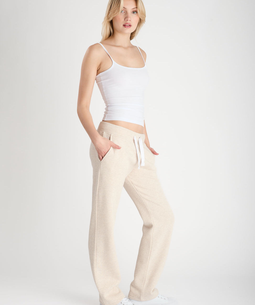 Sweatpant Girl Straight Leg Latte melange